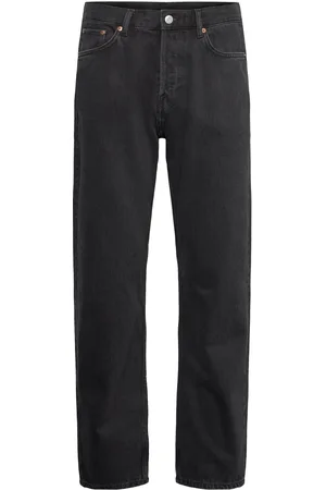 Weekday Space Relaxed Straight Jeans Bottoms Jeans Regular Black