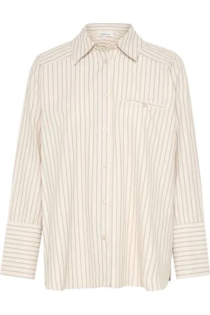 Karen by Simonsen Kbuda Long Shirt Tops Shirts Long-sleeved Cream