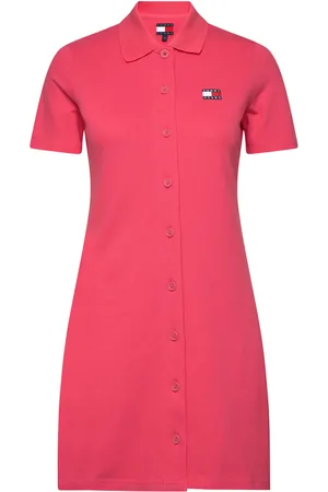 Tommy Hilfiger Tjw Badge Pique Polo Dress Kort Kjole Pink