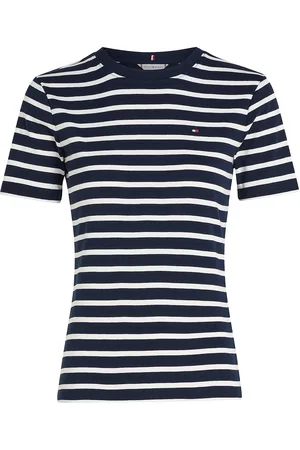 Tommy Hilfiger Slim Cody C-Nk Ss Tops T-shirts & Tops Short-sleeved Navy