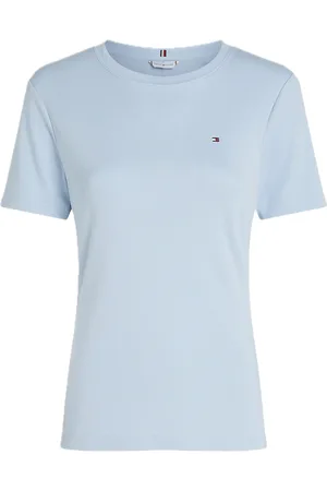 Tommy Hilfiger Slim Cody C-Nk Ss Tops T-shirts & Tops Short-sleeved Blue