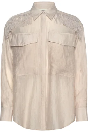 Copenhagen Muse Cmpopsy-Shirt Tops Shirts Long-sleeved Cream