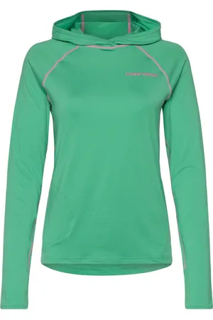 Kari Traa Sanne Sunshirt Sport Sweatshirts & Hoodies Hoodies Green