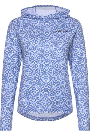 Kari Traa Sanne Sunshirt Sport Sweatshirts & Hoodies Hoodies Blue