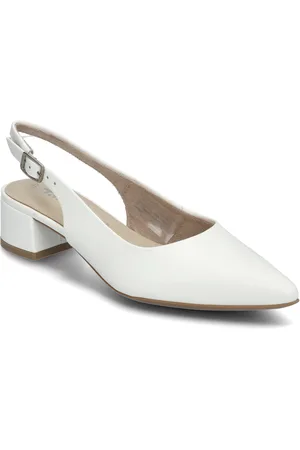 Tamaris Women Sling Shoes Heels Pumps Sling Backs White