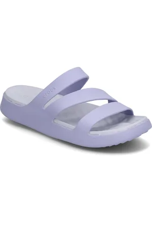 Crocs Getaway Strappy Shoes Summer Shoes Sandals Pool Sliders Purple