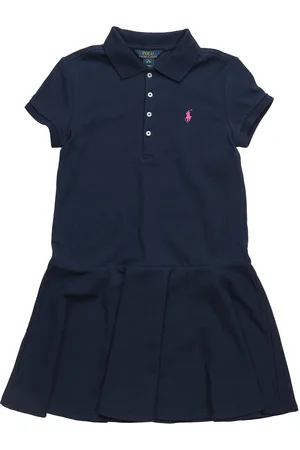 Ralph Lauren Stretch Mesh Polo Dress Kjole Blue
