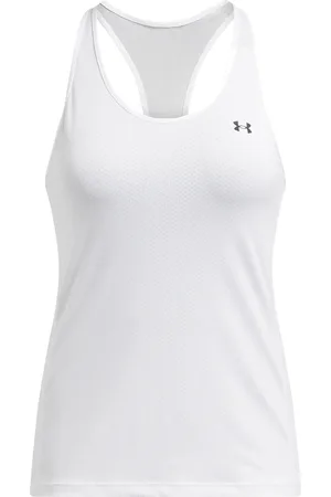 Under Armour Ua Hg Armour Racer Tank Sport T-shirts & Tops Sleeveless White