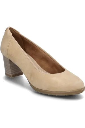 Tamaris Women Court Sho Shoes Heels Pumps Classic Beige