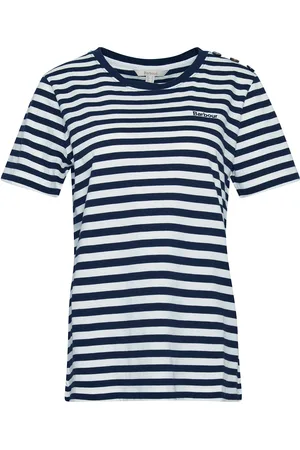 Barbour Ferryside Top Tops T-shirts & Tops Short-sleeved Navy