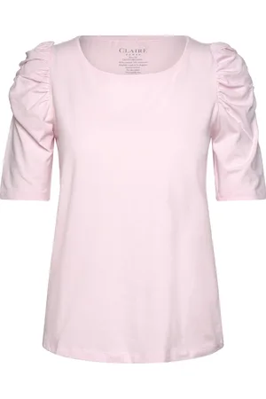 Claire Woman Cwadrienne - T-Shirt Tops T-shirts & Tops Short-sleeved Pink