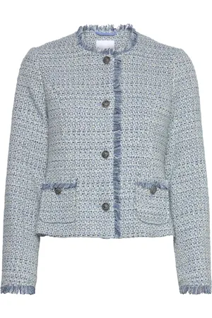 Claire Woman Cwelliana - Jacket Blazers BouclÉ Blazers Blue