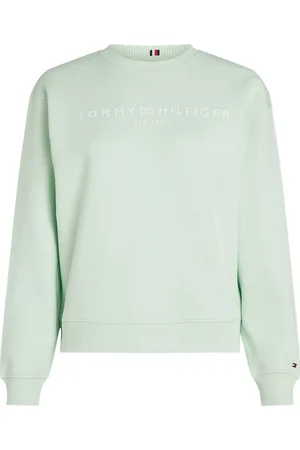 Tommy Hilfiger Mdrn Reg Corp Logo C-Nk Swtshrt Tops Sweatshirts & Hoodies Sweatshirts Green