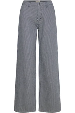 Freequent Fqmelly-Pants Bottoms Trousers Wide Leg Navy