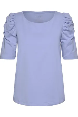 Claire Woman Cwadrienne - T-Shirt Tops T-shirts & Tops Short-sleeved Blue