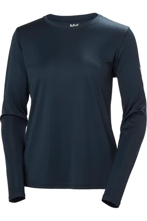 Helly Hansen W Hh Tech Crew Ls 2.0 Sport Women Sport Clothing Sports Tops & T-shirts Sport Long Sleeve Tops Navy