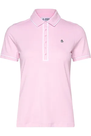 Original Penguin Short Sleeve Veronica Polo Tops T-shirts & Tops Polos Pink