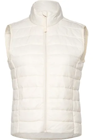 Benetton Waistcoat Vests Padded Vests White