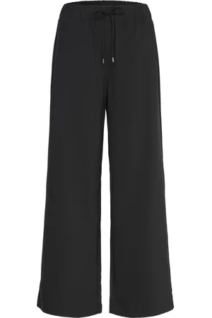 Freequent Fqtarma-Pants Bottoms Trousers Wide Leg Black