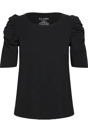 Claire Woman Cwadrienne - T-Shirt Tops T-shirts & Tops Short-sleeved Black