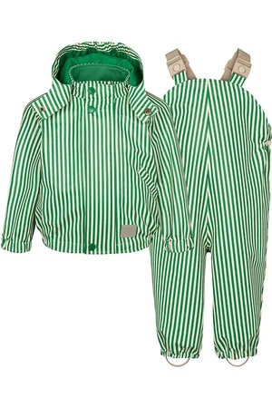 Marmar Copenhagen Oddy Set Outerwear Rainwear Rainwear Sets Green