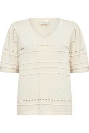 Cream Crpoppi Knit Blouse Tops Knitwear Jumpers