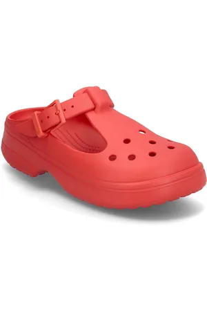 Crocs Classic Mary Jane Clog Shoes Mules & Slip-ins Flat Mules Red