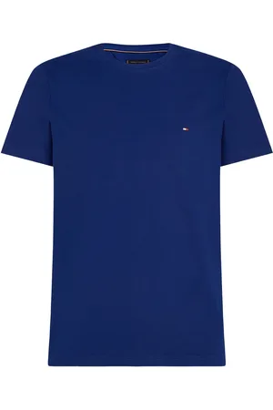 Tommy Hilfiger Stretch Slim Fit Tee Tops T-Kortærmet Skjorte Blue