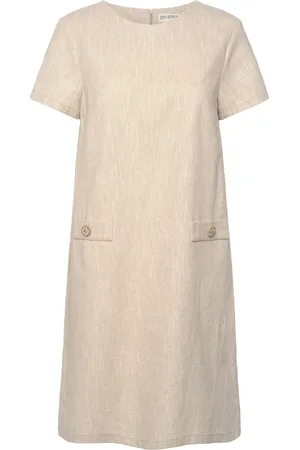 Ida Sjöstedt 363 01 Hannah Dress Knælang Kjole Beige