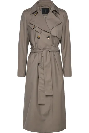 Bruuns Bazaar Carotabbtori Coat Trenchcoat Frakke Brown
