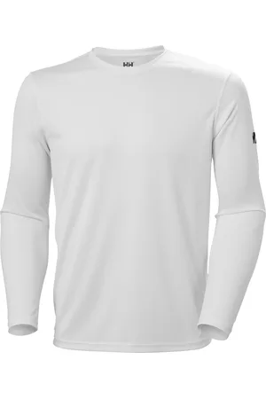 Helly Hansen Hh Tech Crew Ls 2.0 Sport Men Sport Clothing Sport Tops Sport Long Sleeved Tops White