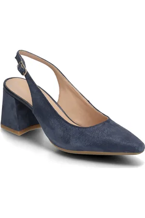 Geox D Giselda C Shoes Sling Backs Heeled Slingbacks Navy