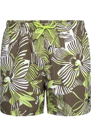 HUGO BOSS Piranha Badeshorts Khaki Green
