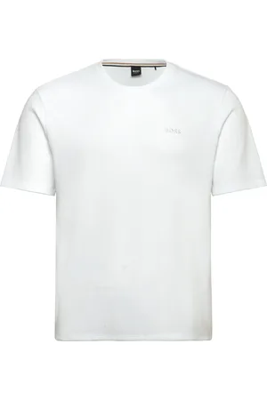 HUGO BOSS Waffle T-Shirt Tops T-Kortærmet Skjorte White