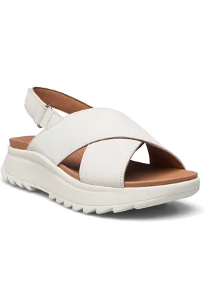 Clarks Dashlite Wish D Flade Sandaler White
