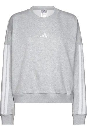 adidas W 3S Ft Swt Sport Sport Clothing Sport Sweatshirts & Hoodies Sport Sweatshirts Grey