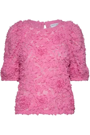 Lindex Top Rino Tops Blouses Short-sleeved Pink