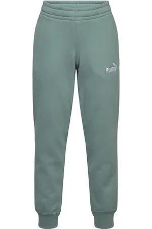 PUMA Ess No. 1 Logo Sweatpants Fl B Bottoms Sweatpants Green