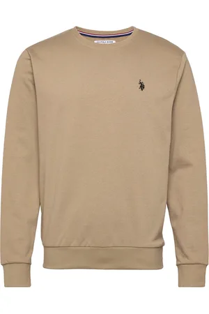 U.S. Polo Assn. Uspa Sweat O Neck Adler Men Tops Sweatshirts & Hoodies Sweatshirts Beige