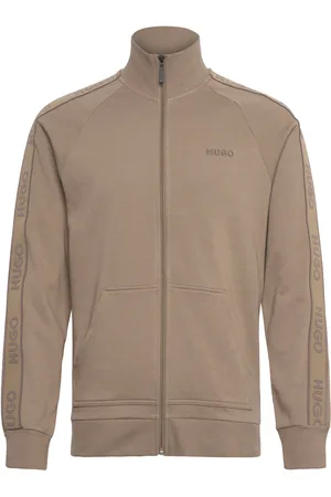 HUGO BOSS Liam Zip Jacket Designers Sweatshirts & Hoodies Sweatshirts Brown