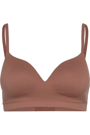 Lindex Bra Flora Seamless Lingerie Bras & Tops Soft Bras Non Wired Bras Brown
