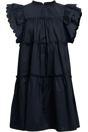 Object Objhope S/L Dress Rep Kort Kjole Navy