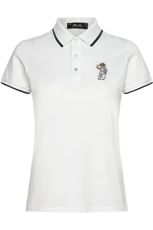Ralph Lauren Tailored Fit Polo Bear Polo Shirt Sport Sport Clothing Sports Tops & T-shirts Sport Polos White