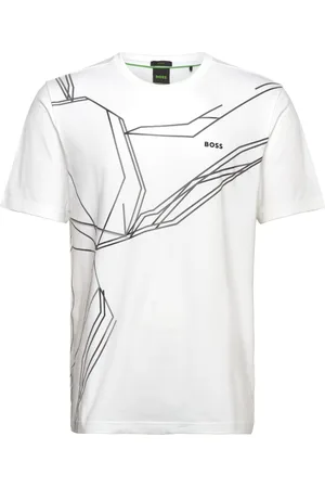 HUGO BOSS Tee Beetle Sport Men Sports Clothes Sport Tops Sport T-Skjorte White