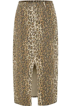 Culture Cualiena Skirt Skirts Knee-length & Midi Skirts Beige