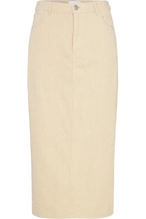 Noella Kanoa Skirt Skirts Denim Skirts Cream