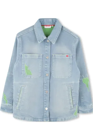 HUGO BOSS Denimovershirt Outerwear Jackets & Coats Denim & Corduroy Blue