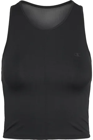 Champion Tank Sport Women Sport Clothing Sports Tops & T-shirts Sport Crop Tops Sport Sleeveless Crop Tops Black