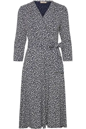 Jumperfabriken Celia Dress Dresses Wrap Dresses Navy