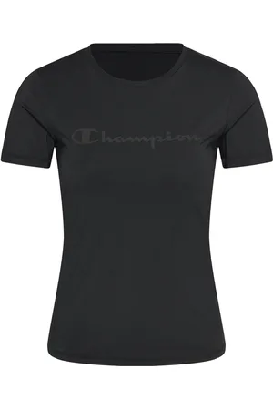 Champion Ss Tee Sport Women Sport Clothing Sports Tops & T-shirts Sport T-Skjorte Black